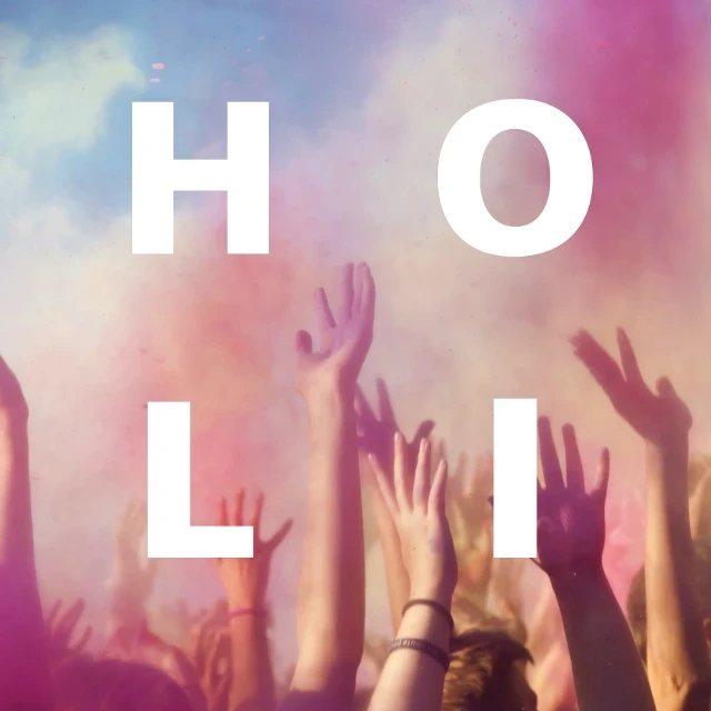 Template Colorful Holi Celebration Event Post Template