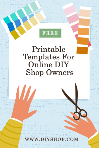 Colorful Online DIY Shop Poster Template