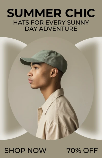 Template Chic Beige Poster For Sunny Adventures