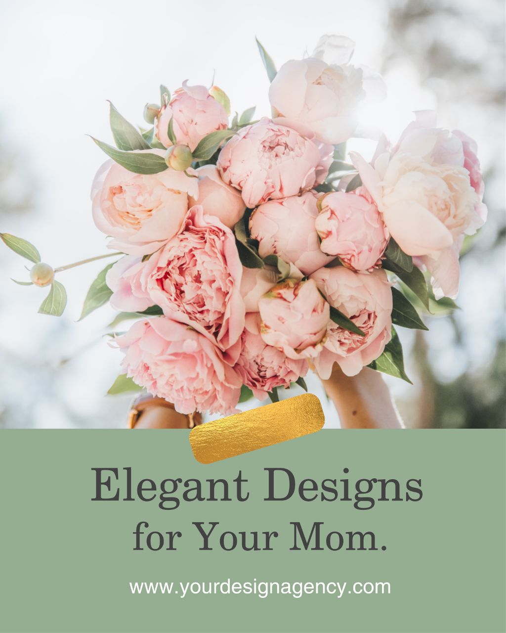 Chic Floral Poster for Mother's Day Celebration