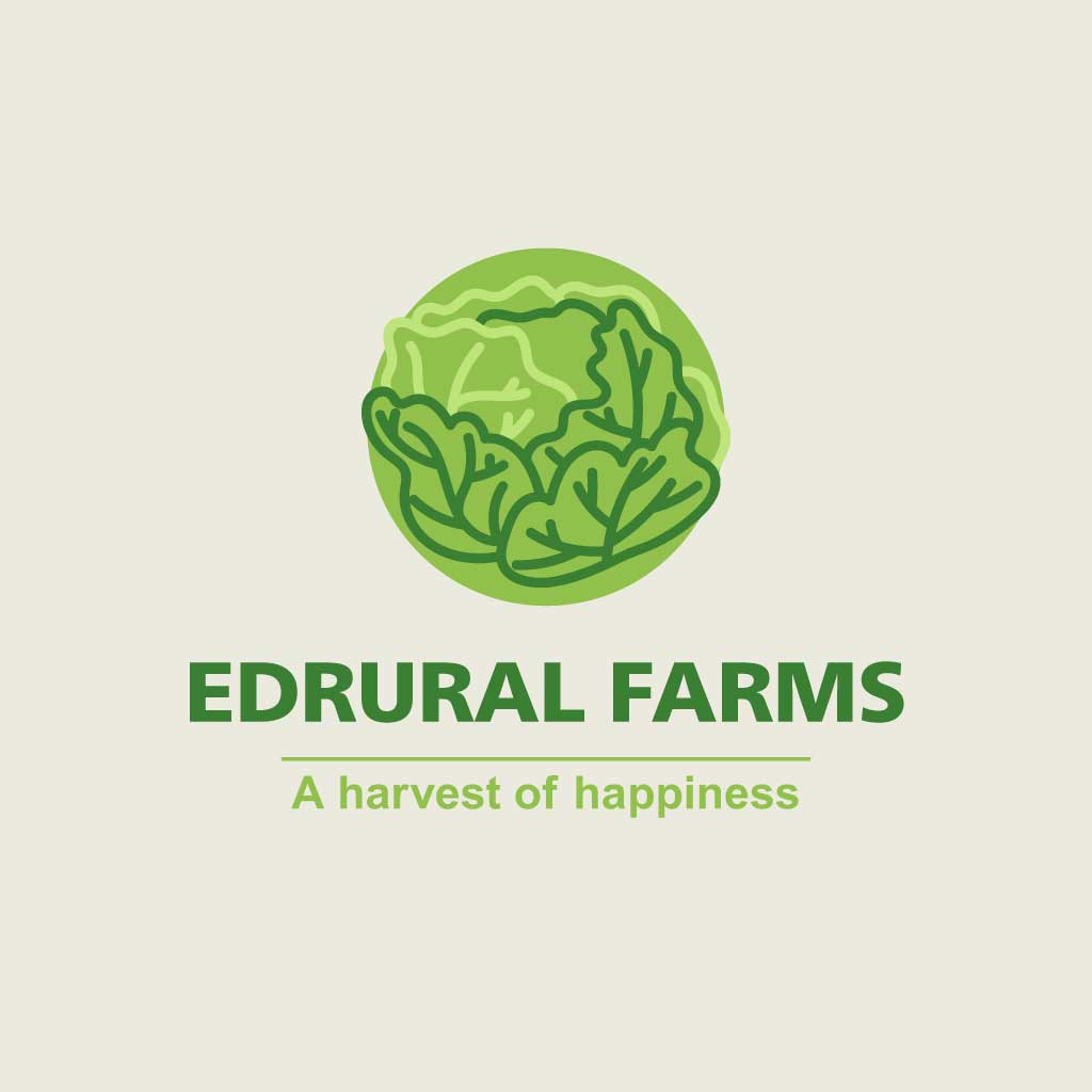 Green Freshness EdRural Farms Logo Post