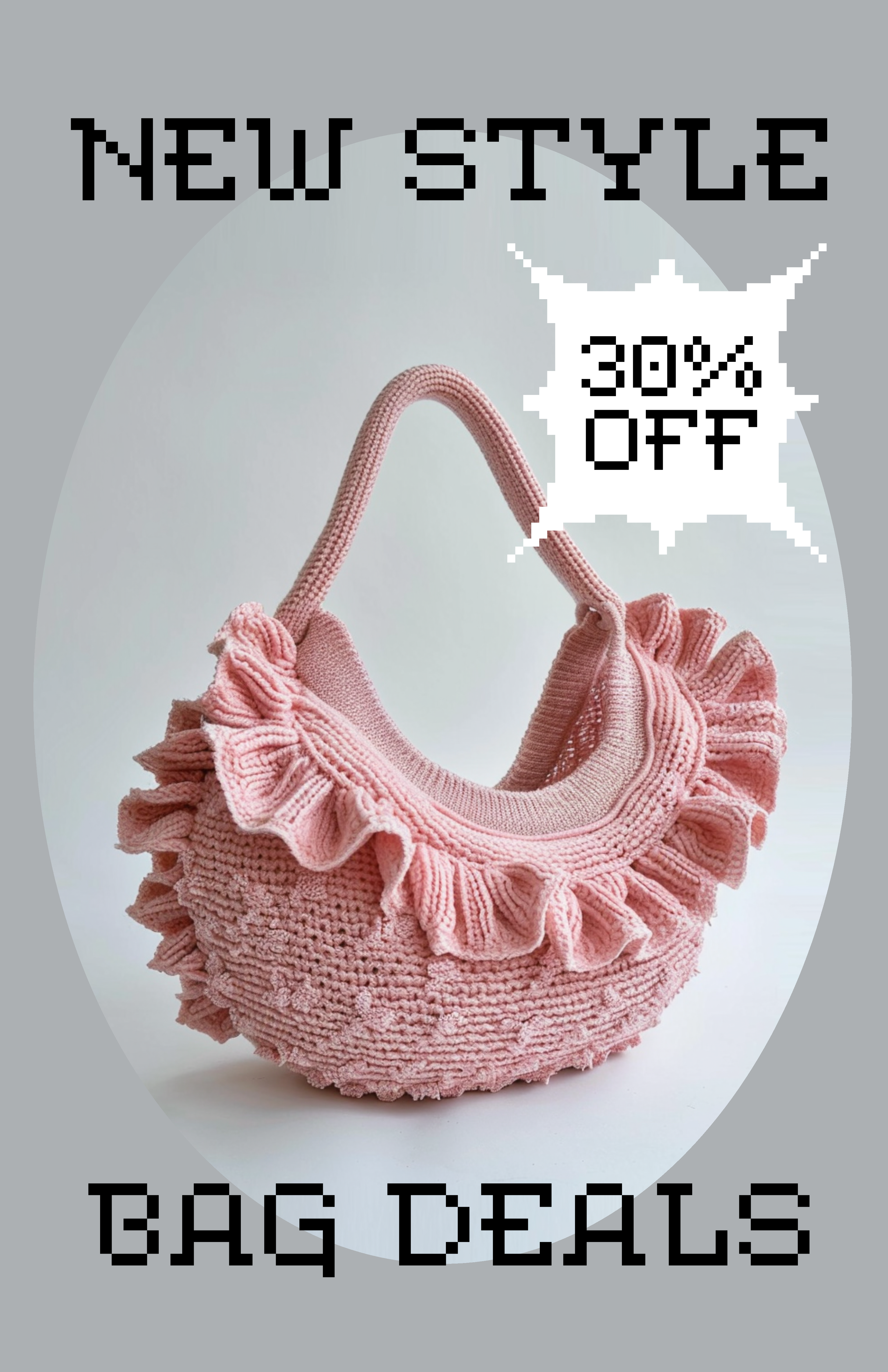 Template Chic Pink Bag Deals Poster Design