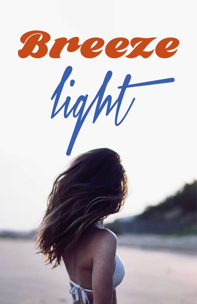 Breeze Light Summer Beach Poster Design