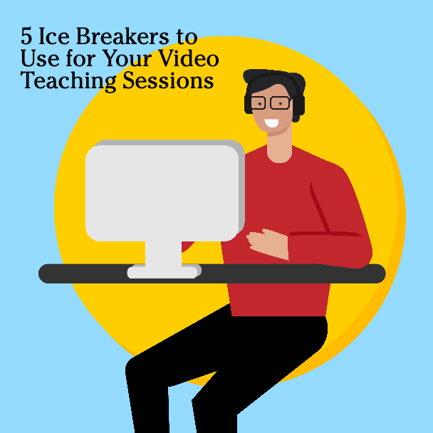 Template Engaging Online Education Post Template in Red and Yellow