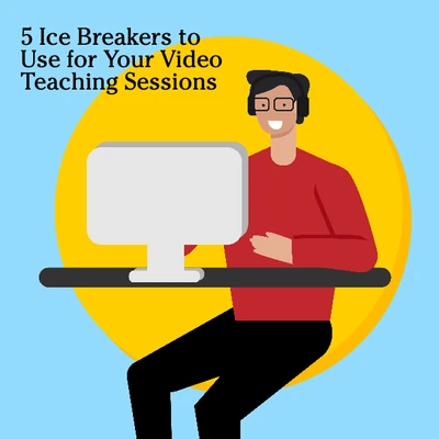 Template Engaging Online Education Post Template in Red and Yellow