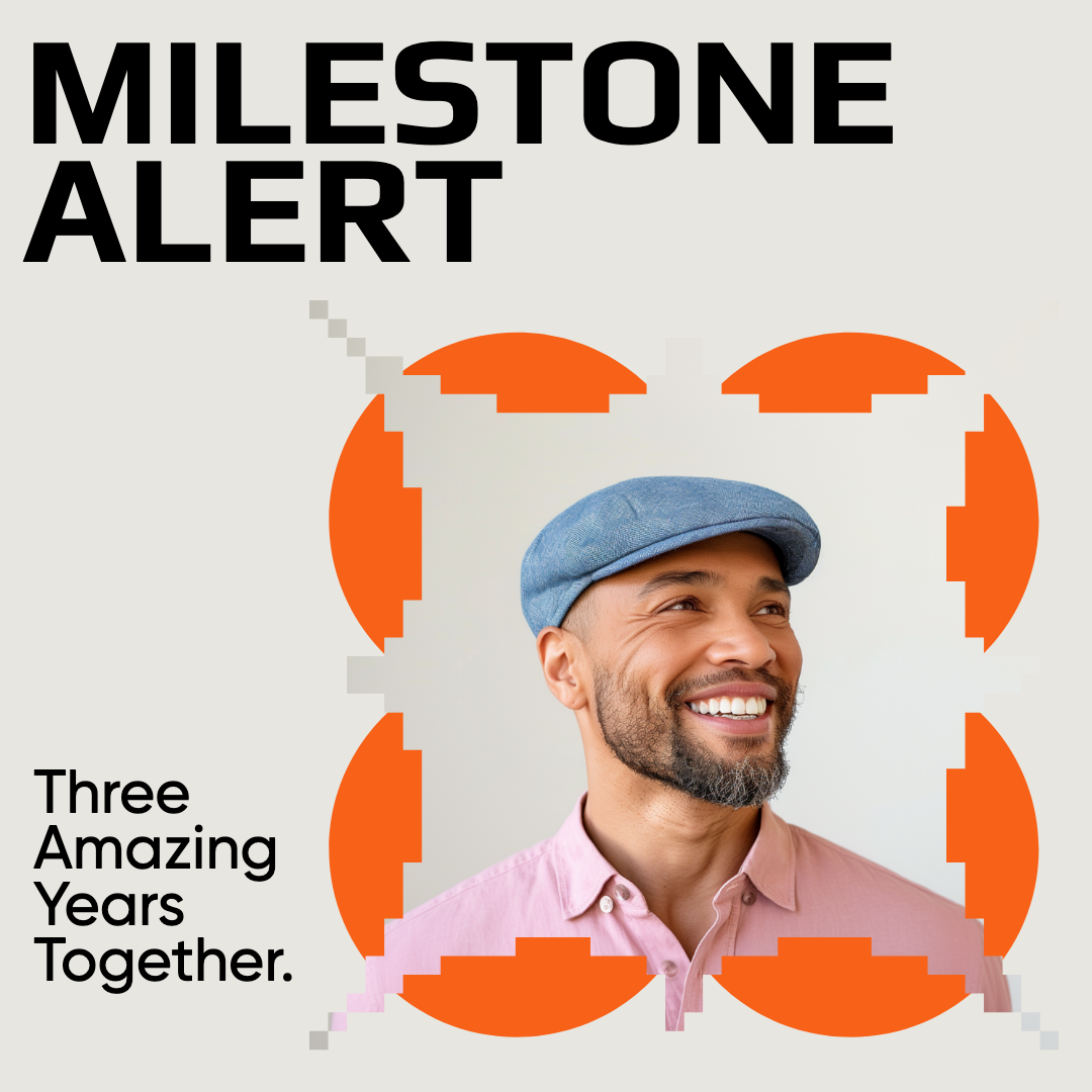 Orange Celebratory Milestone Alert Instagram Post