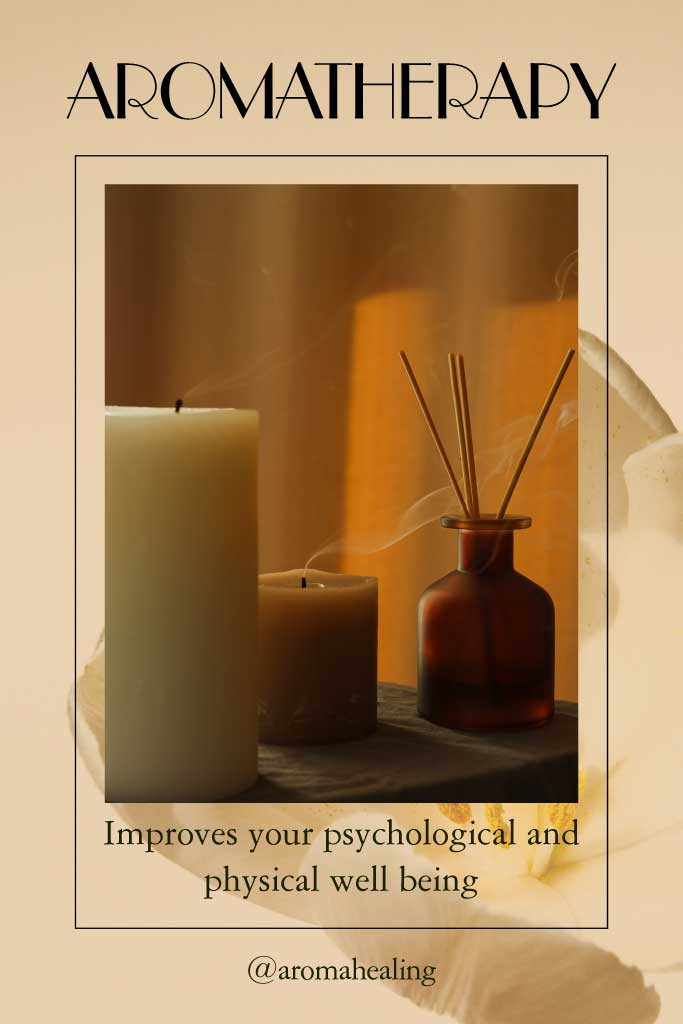 Template Soothing Beige Aromatherapy Poster Design
