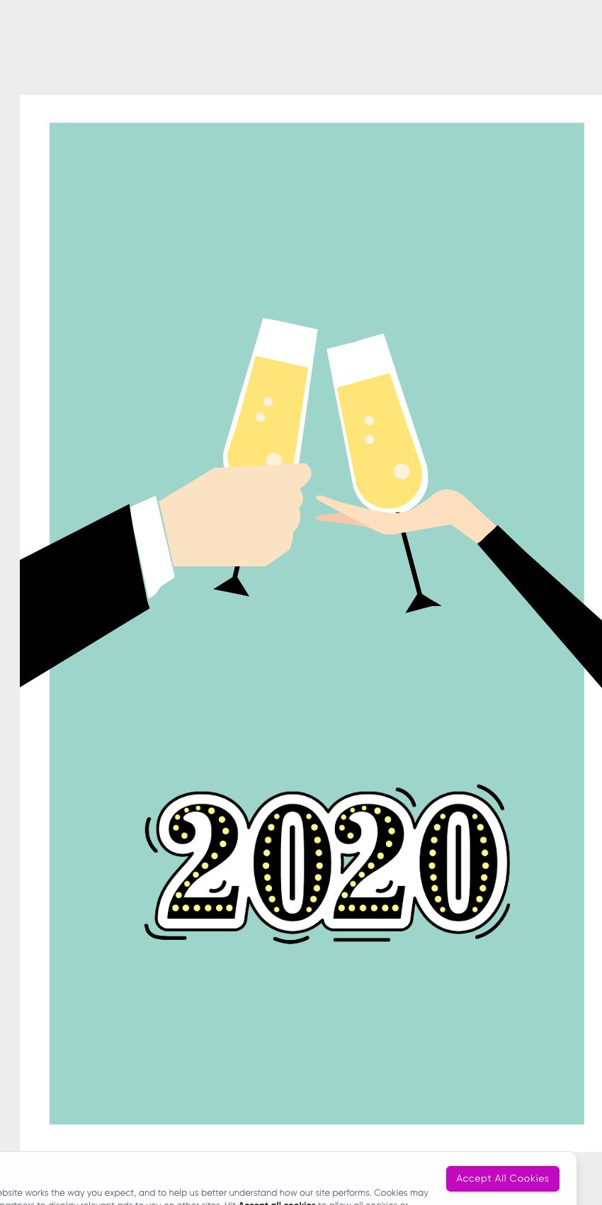 Elegant Teal New Year Celebration Poster