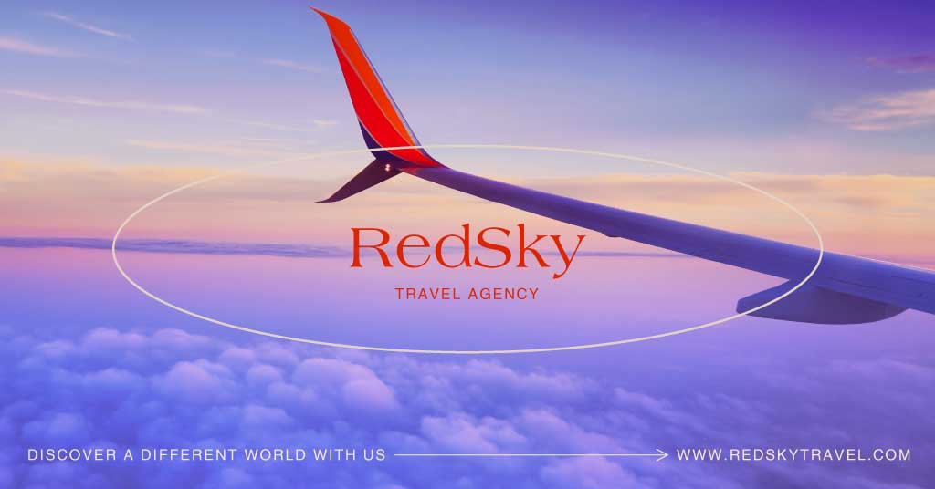 Template Soothing Lavender Sky Travel Agency Ad