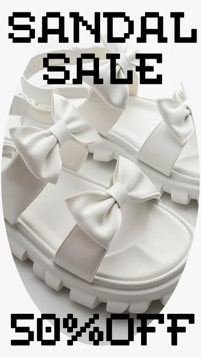 Template Chic White Sandal Sale Instagram Story