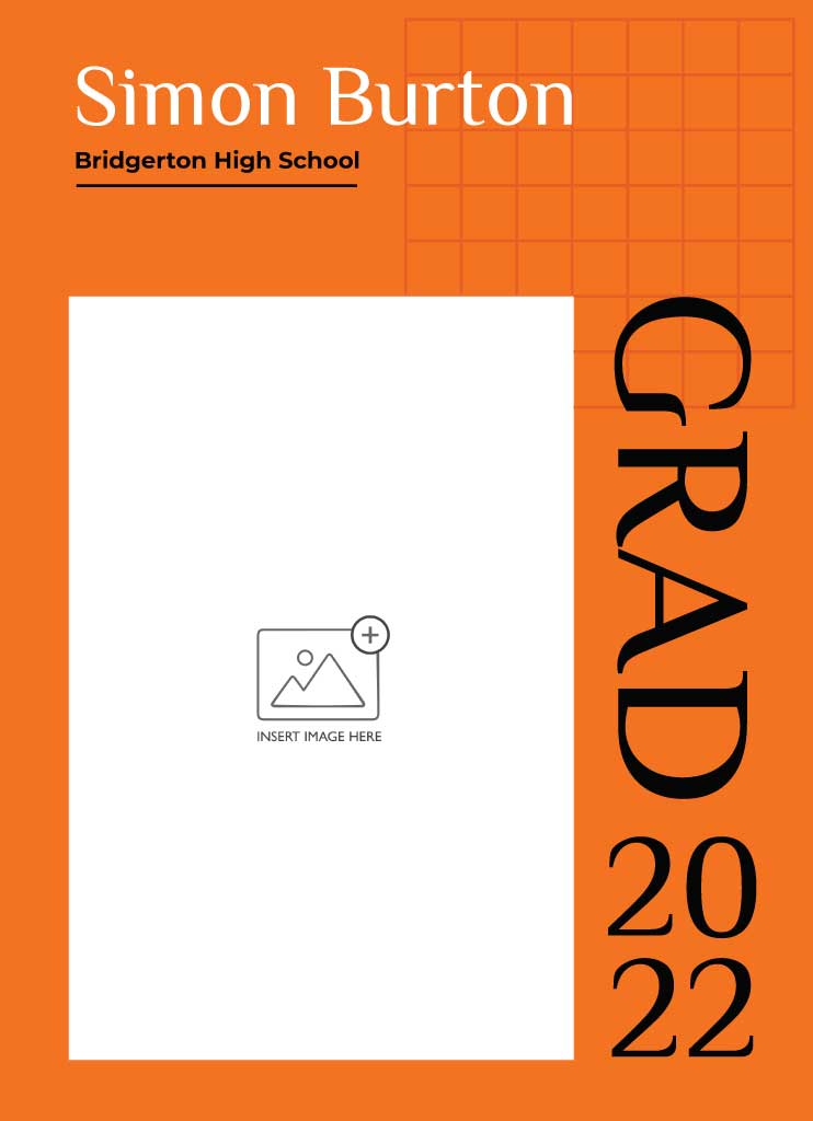 Vibrant Orange Graduation Poster Template