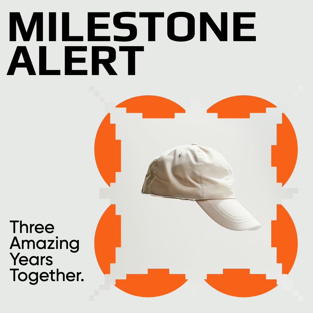 Orange White Milestone Alert Instagram Post