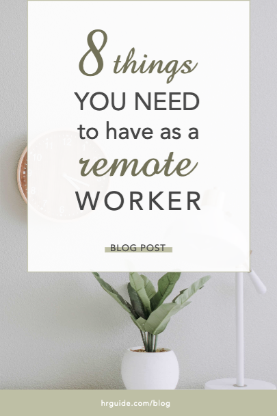 Essential Remote Worker's Guide Poster in Green