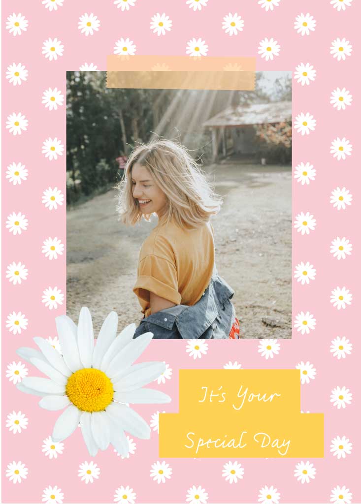 Sunny Daisy Celebration Post Template