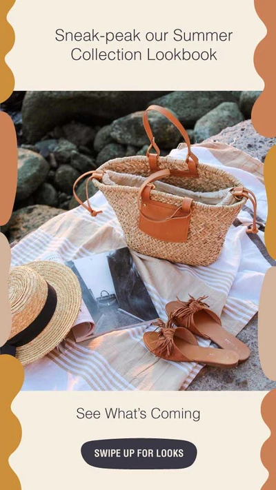 Chic Tan Summer Collection Ad Template