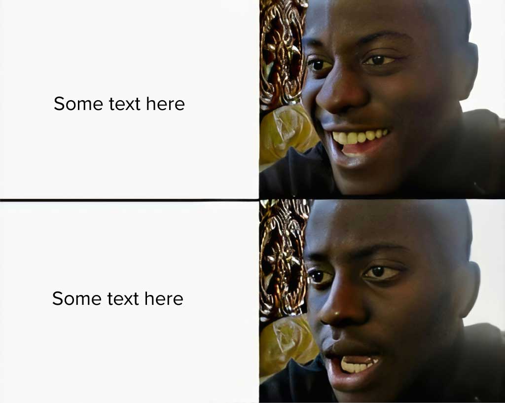 Modern Black and Gold Meme Template Post