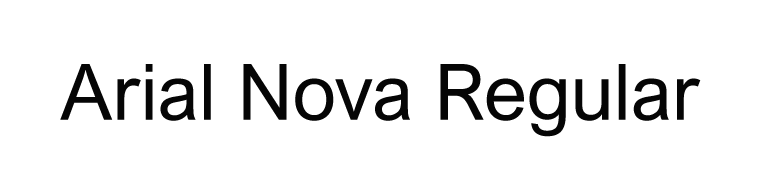 Arial Nova Regular