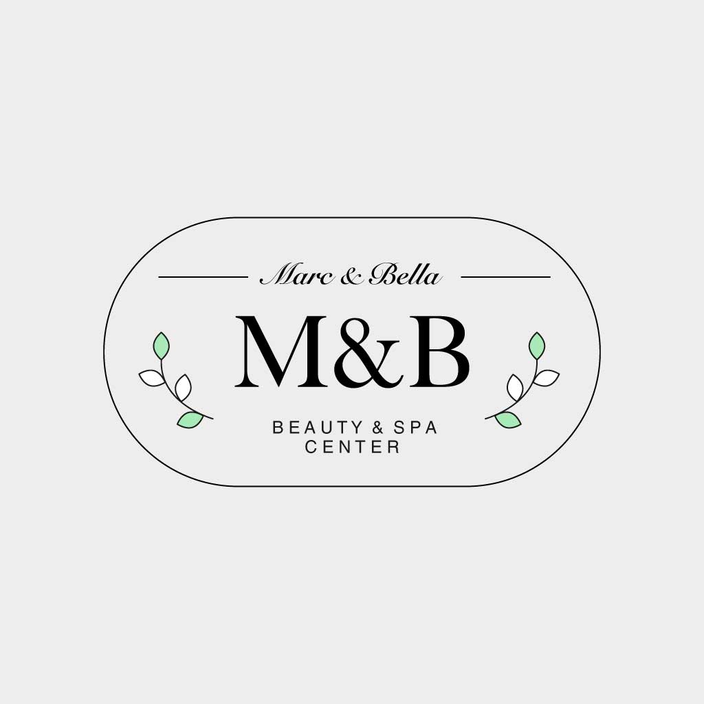 Elegant Spa Center Logo Design Template in Black