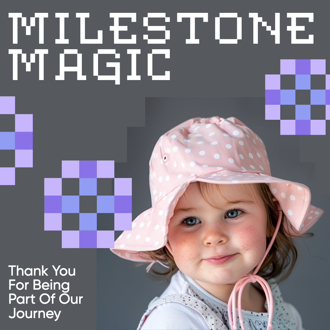 Milestone Magic Thank You Instagram-Post in Pink