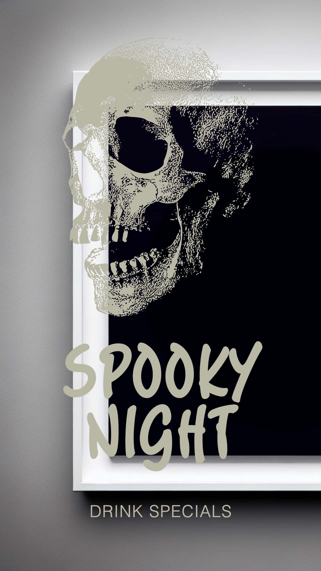 Spooky Night Bar Poster with Chilling Appeal