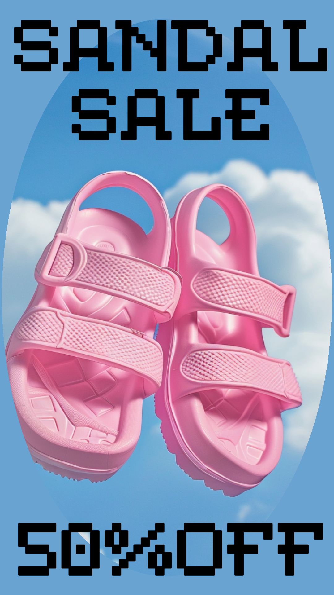 Template Pink Sandal Sale Instagram-Story 50 Off