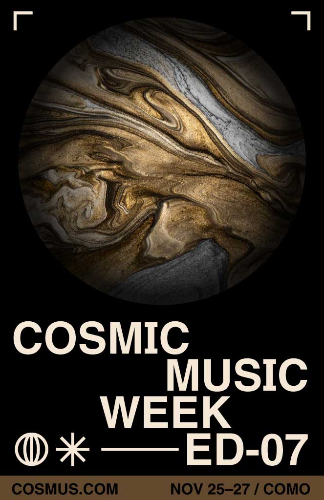 Cosmic Music Week Event Dark Poster Design