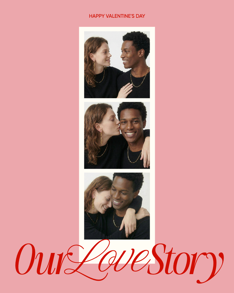 Template Charming Instagram Portrait Post in Pink