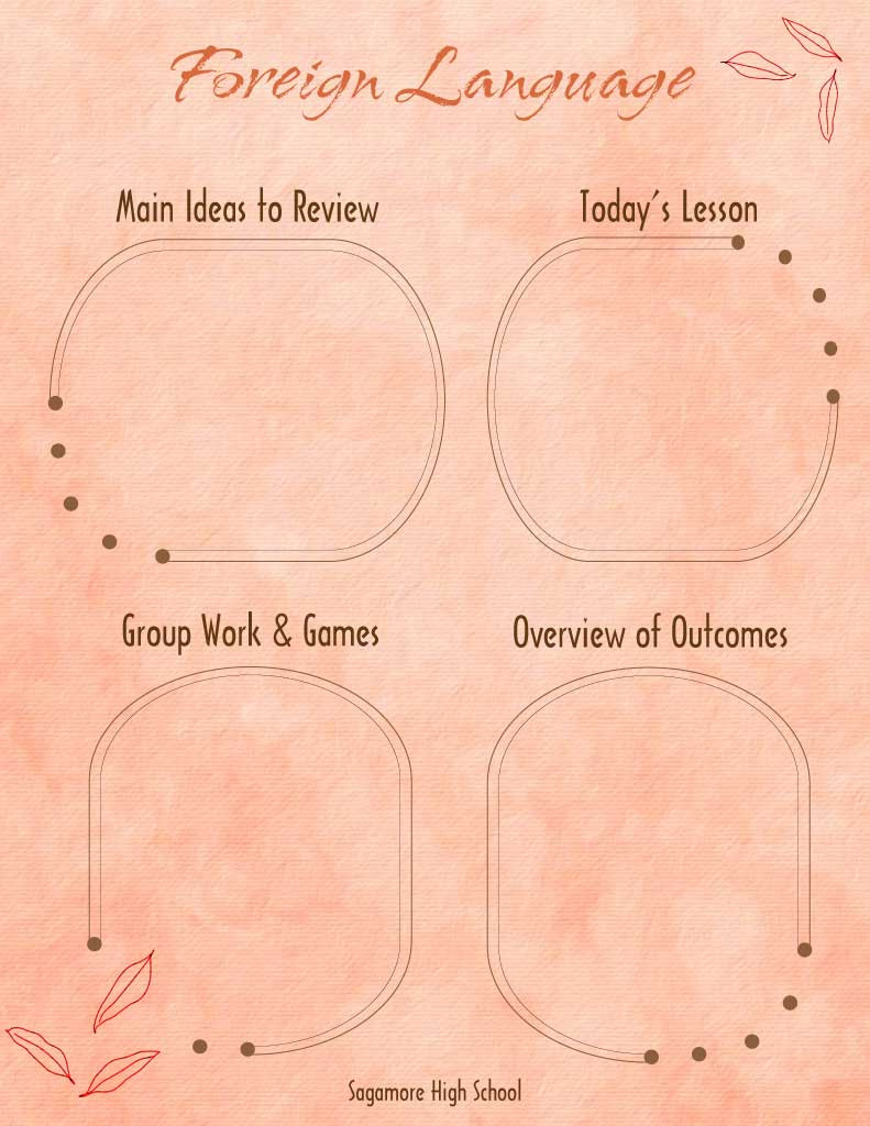 Template Peachy Educational Classroom Poster Template