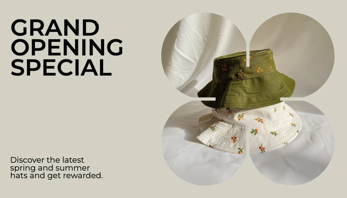 Grand Opening Gift Card Featuring Green