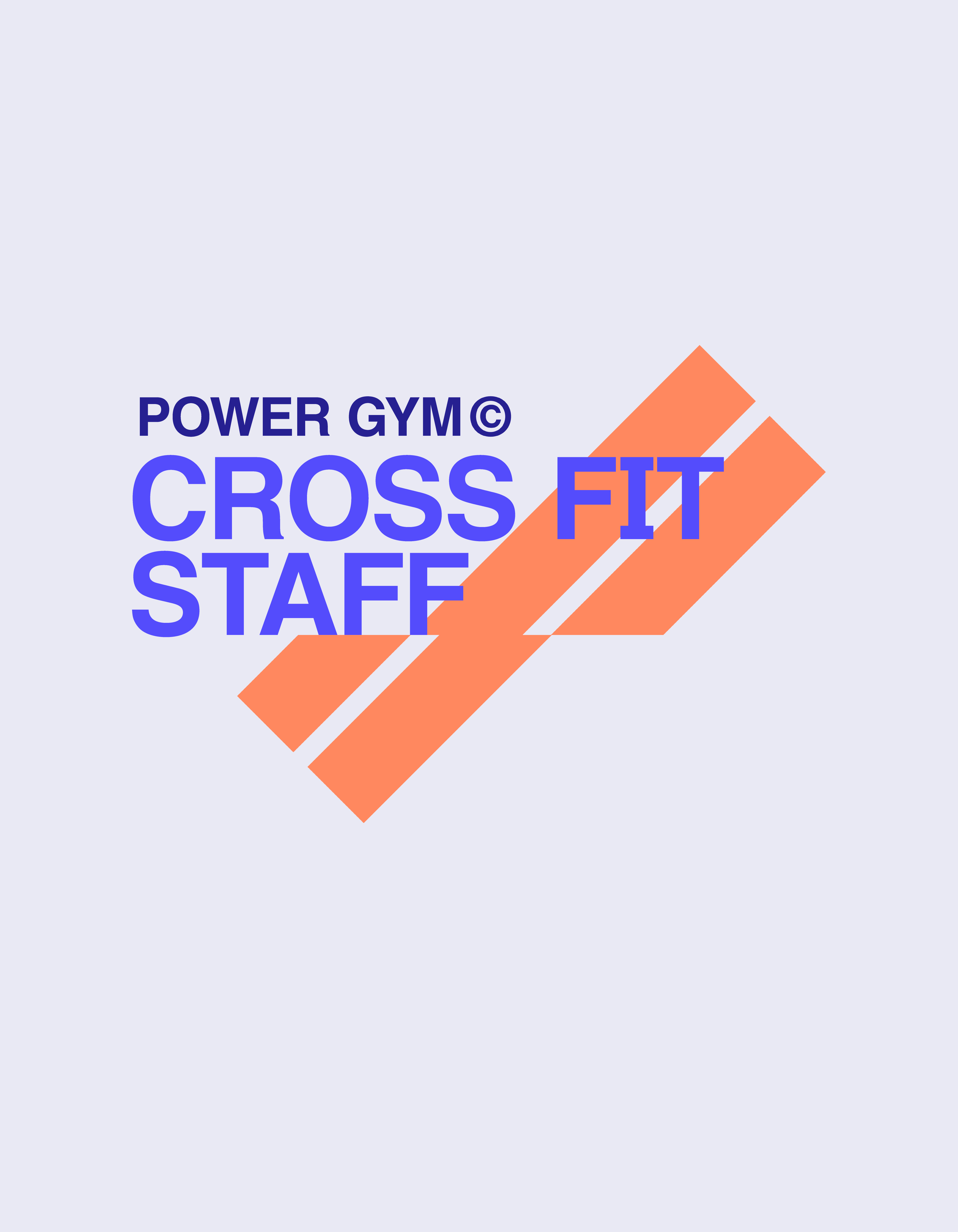 Bold Blue and Orange Gym Staff Post