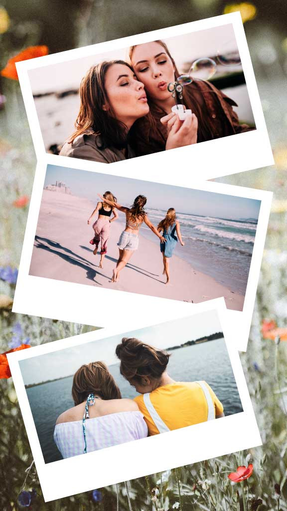 Template Cheerful Memories Photo Collage Poster Design