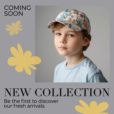 Template Stylish Instagram-Square Ad with Grey Theme