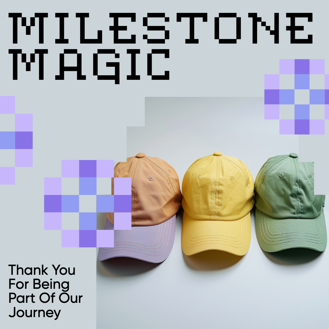 Milestone Celebration Instagram Square Post in Pastels