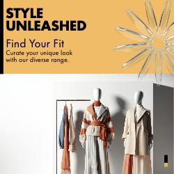 Style Unleashed Orange Fashion Ad Template