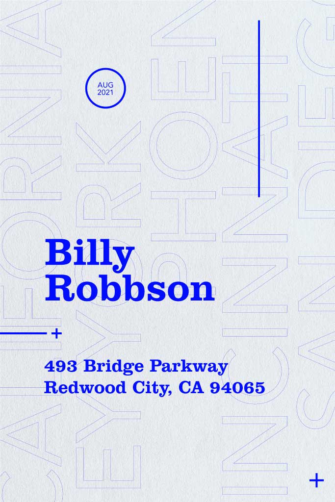 Template Sleek Blue and Gray Event Poster Design