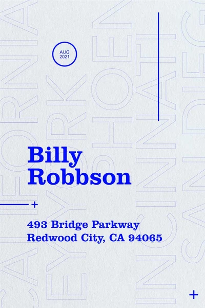 Template Sleek Blue and Gray Event Poster Design