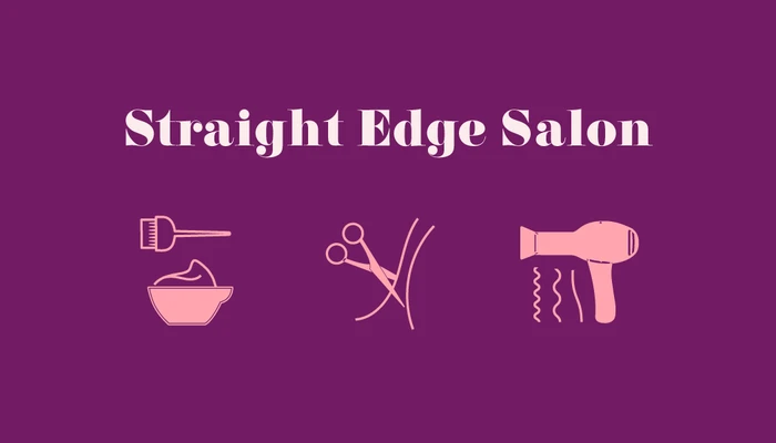 Chic Purple Hair Salon Poster Design