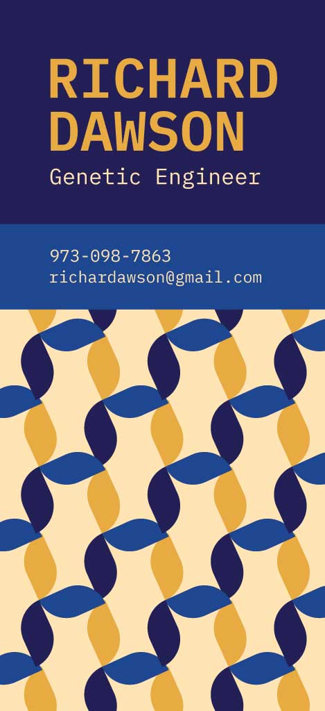 Navy Blue Geometric Professional Business Card