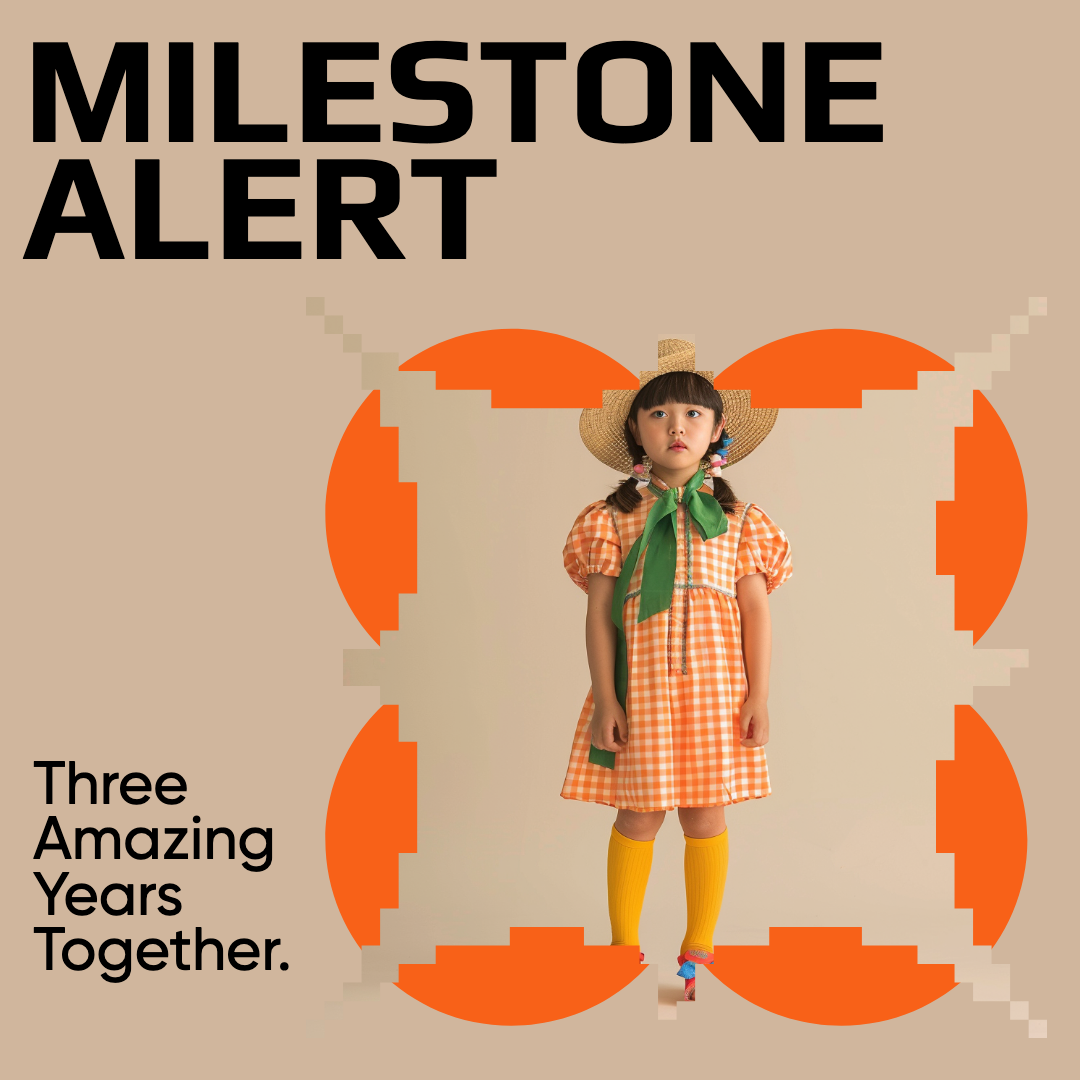 Celebrate Milestones Orange Instagram Post Design