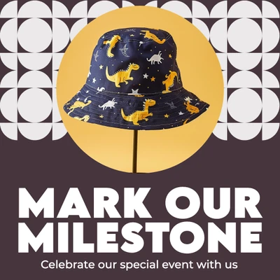 Template Celebrate Milestone Instagram Square Post with Yellow