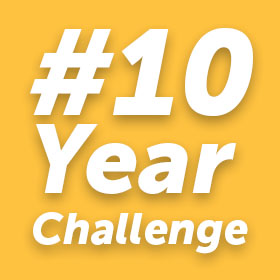 Sunny Yellow 10 Year Challenge Post