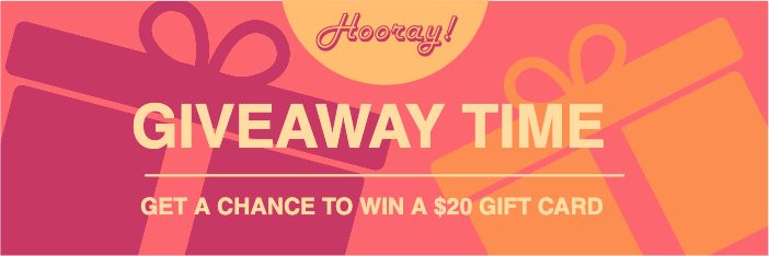 Cheerful Giveaway Time Ad Pink Celebration