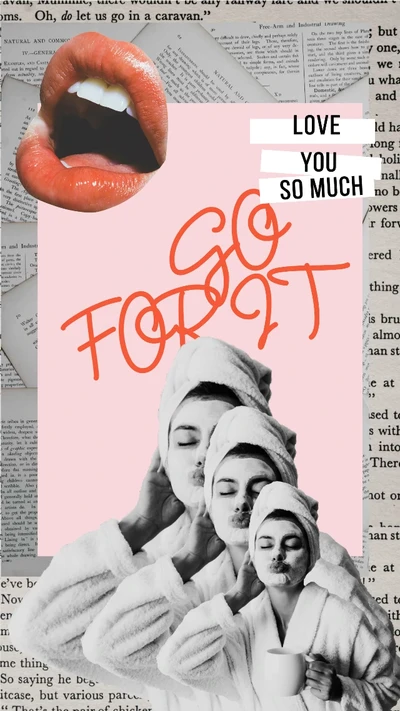 Template Chic Pink and White Spa Day Poster