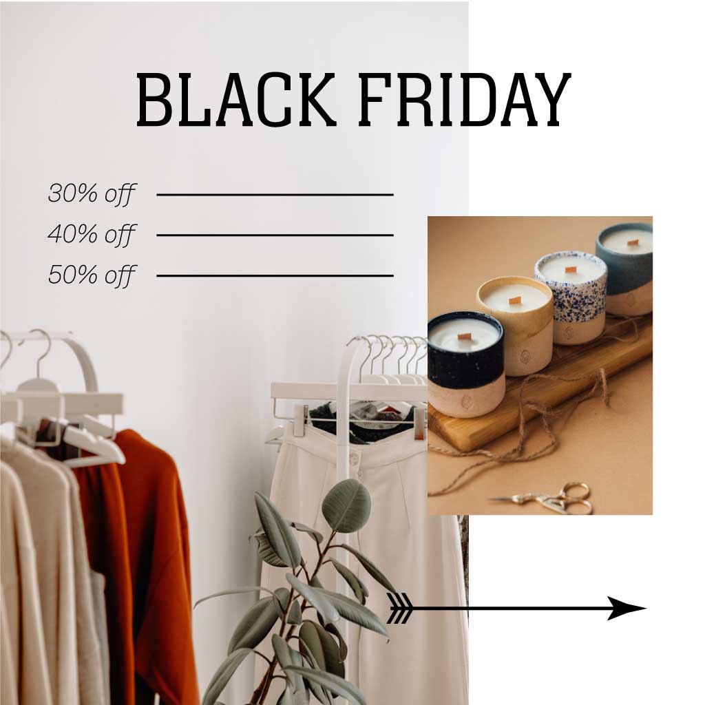 Sleek Black Friday Sale Poster Design