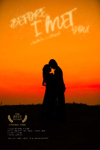 Romantic Sunset Movie Poster Design Template