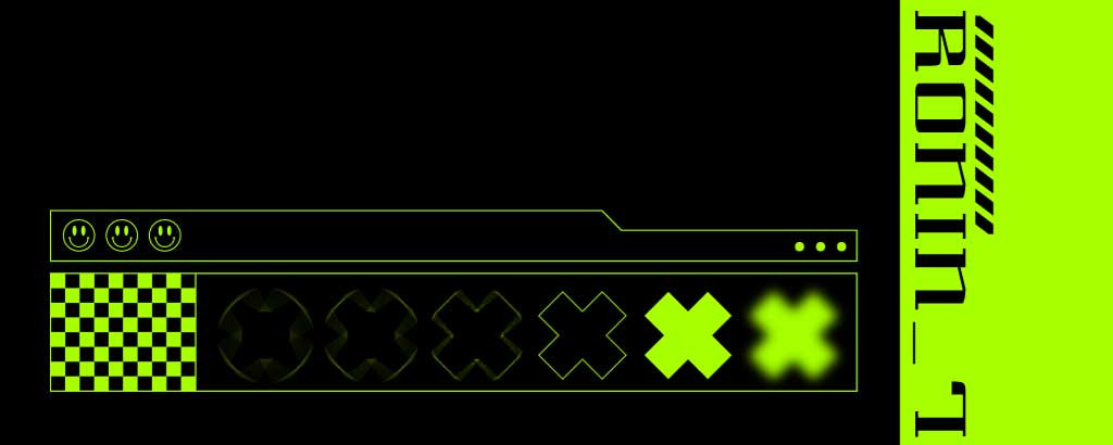 Template Neon Green Futuristic Web Banner Design