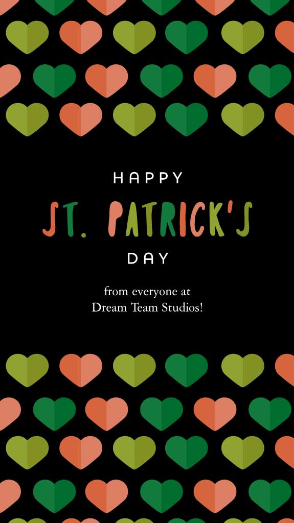 Charming Green and Orange St. Patrick's Poster