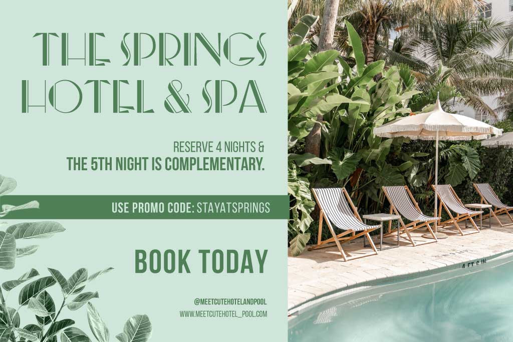 Template Relaxing Green Spa Resort Promo Poster