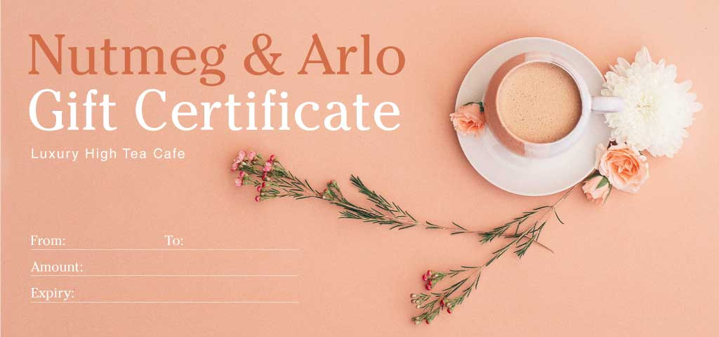 Template Peachy Elegant Cafe Gift Voucher Template