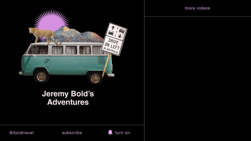 Template Turquoise Van Adventure Travel YouTube Thumbnail